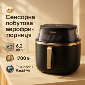 Електрична піч-фритюрниця PHILIPS, Аерогриль хороший бюджетний, Фритюрниця електрична аерофрітюрниця XR-15