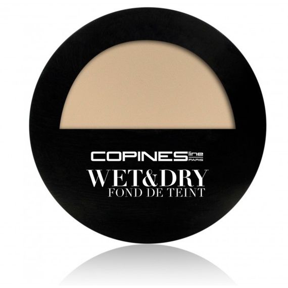 Компактная пудра для лица Слоновая Кость Copines line Paris WET DRY FOND DE TEINT POUDRE 02 Ivoire