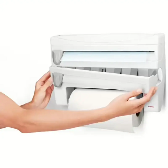 Кухонний органайзер 4в1 Triple Paper Dispenser для паперових рушників, харчової плівки та фольги | Зображення 3