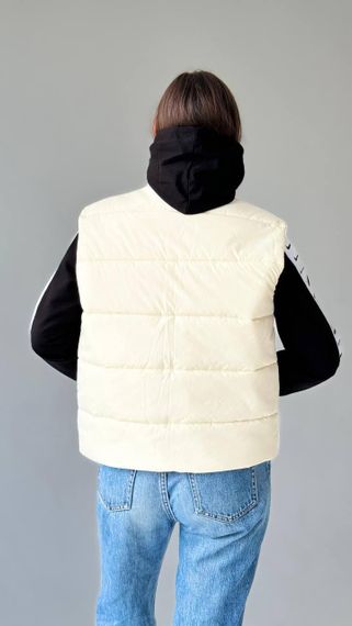 Жіноча жилетка молочна | Зображення 6