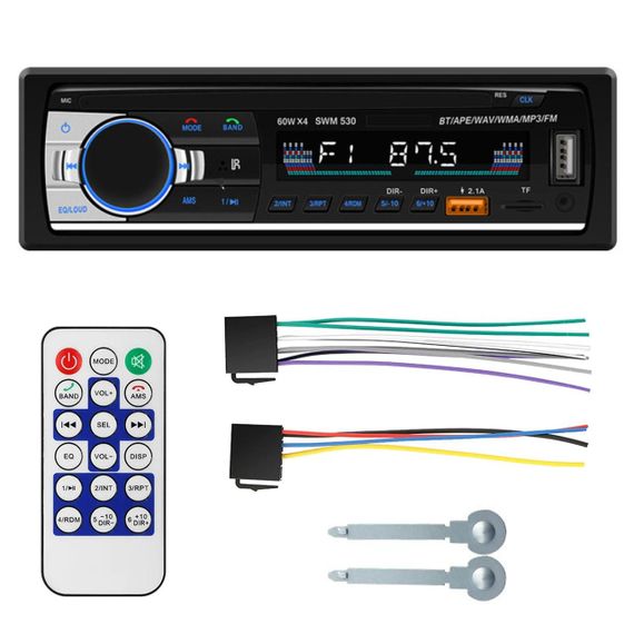 Автомагнітола з Bluetooth та пультом управління, JSD-520 / Потужна магнітола з USB в машину