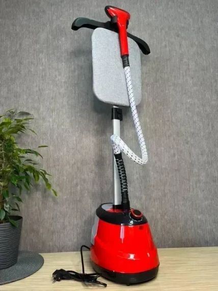 Вертикальный отпариватель для одежды Garment Steamer 2000W / Красный Паровой утюг для всех видов ткани