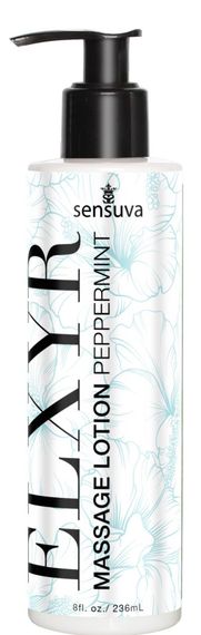 Лосьйон для масажу ніг та ступень Sensuva ELXYR Massage Lotion Peppermint (236 мл)