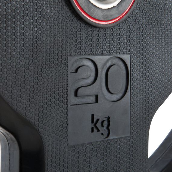 Резиновый диск с ручками, 28 мм – 20 кг. | Зображення 1