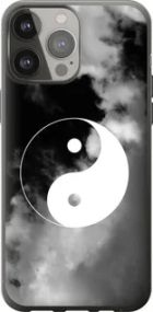 Чехол на iPhone 13 Pro Max Инь и Янь из силикона FCh_073259