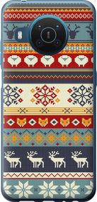 Чехол на Nokia X20 Рождественский орнамент "3303u-2532-17620"