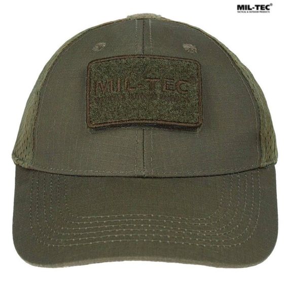 Бейсболка MIL-TEC Net Baseball Cap Olive з сіткою | Зображення 4