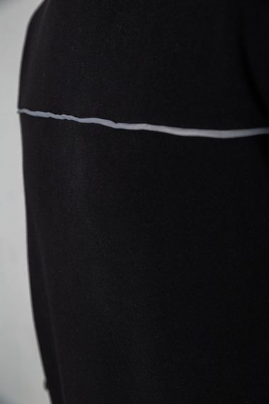 Батник чоловічий на флісі, колір чорний, 244R2556 | Зображення 4