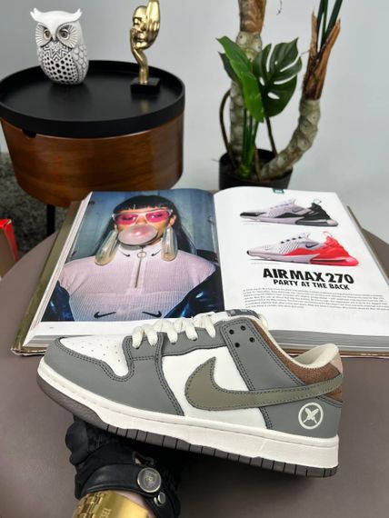 Кроссовки SB Dunk Low x Yuto Horigome Grey White Brown  , Вьетнам 41 26