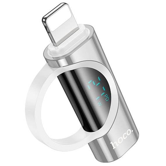 Перехідник Hoco UA32B Lightning male to Type-C female display adapter Silver