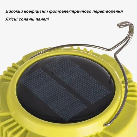 Лампа для кемпінгу світлодіодна сонячна Sova із USB портом та функцією зарядки телефону 30 W | Зображення 2