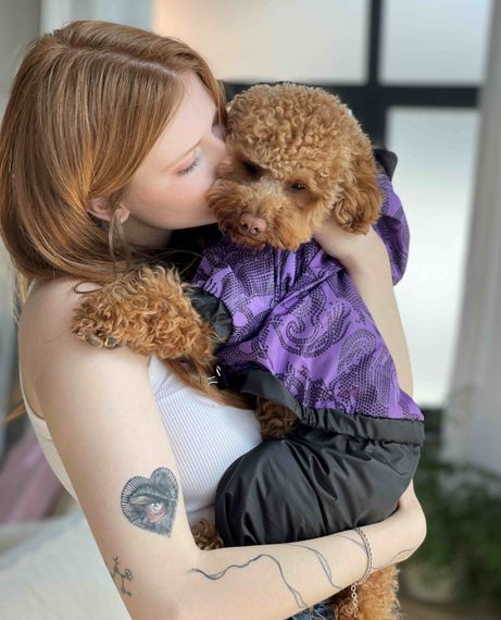 Дощовик візерунки бузок M-92 | Зображення 1