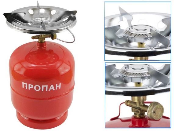 Кемпінговий газовий балон Турист на 8 л з пальником | Зображення 2