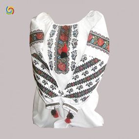 Рубашка Украинская вышиванка 086910 цвет белый размер XXL