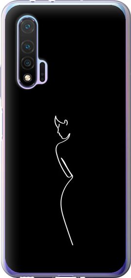 Чехол на Huawei Nova 6 Силуэт1 "4590u-1821-17620"