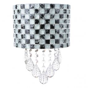 Бра галогенное настенное накладное хрустальное BCL-468W/1 G9