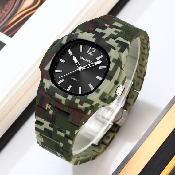 Класичний чоловічий годинник Skmei 2382CMGN Camo Green | Зображення 3