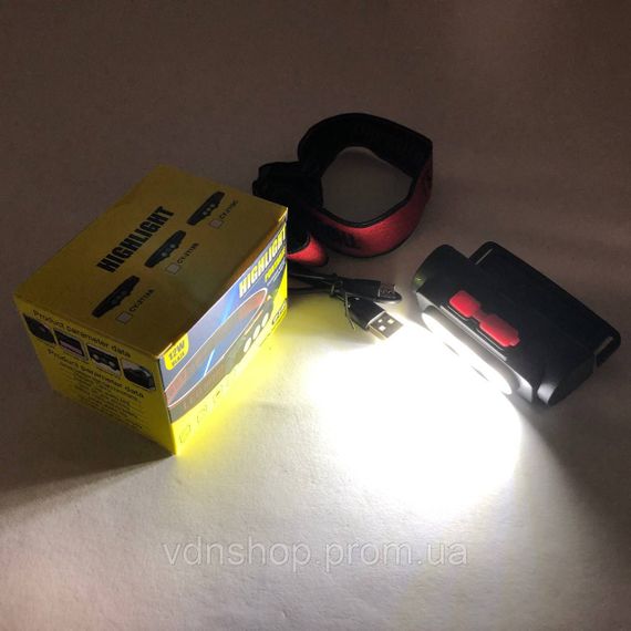 Налобный светильник для работы в темноте PLD-2119C, Фонарь на голову со встроенным аккумулятором TW-50 | Зображення 4