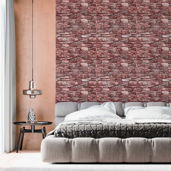 Самоклеюча декоративна 3D панелі 700х770х5мм Матовий камінь (060M) SW-00000635 | Зображення 4