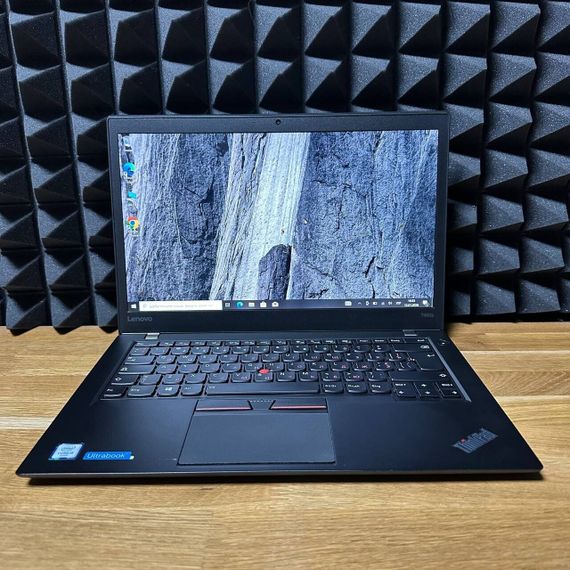 Ноутбук Lenovo ThinkPad T460s / 14" (1920x1080) IPS Touch / Intel Core i5-6300U (2 (4) ядра по 2.4 - 3.0 GHz) / 8 GB DDR4 / 256 GB SSD / Intel HD Graphics 520 / WebCam б/у | Зображення 1