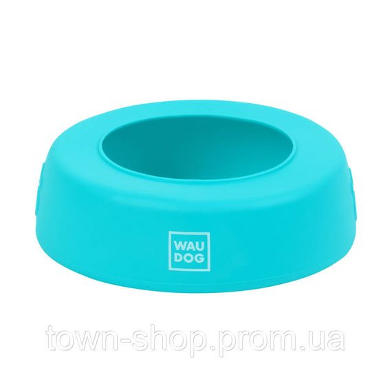 Миска-непроливайка  WAUDOG Silicone, 1 л голубой | Зображення 3