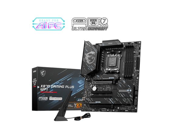 Материнcкая плата MSI X870 GAMING PLUS WIFI sAM5 X870 4xDDR5 M.2 HDMI WiFi BT ATX 911-7E47-005 | Зображення 4