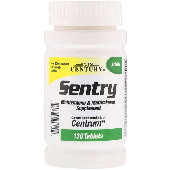 Вітамінно-мінеральний комплекс 21st Century Sentry, Multivitamin & Multimineral Supplement 130 Tabs
