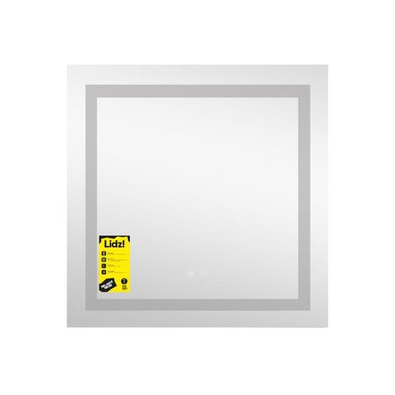 Дзеркало Lidz Kubis (KU1) 700х700 з LED-підсвічуванням Touch, з антизапотіванням, з димером, рег. яскравості LDKU70070049287 | Зображення 2