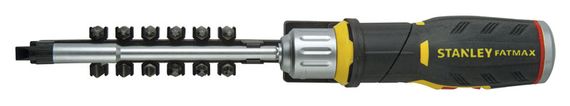 Отвертка Stanley + 12 бит FATMAX с пистолетной рукояткой реверсивная (FMHT0-62691) | Зображення 1