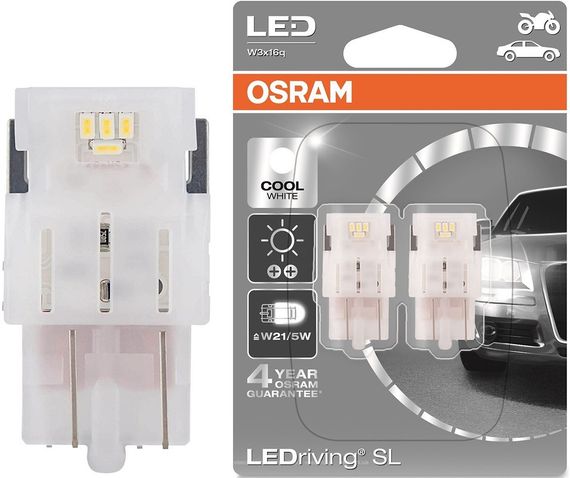 Комплект светодиодных ламп OSRAM 7515DWP-02B W21/5W 6000K 12V | Зображення 1