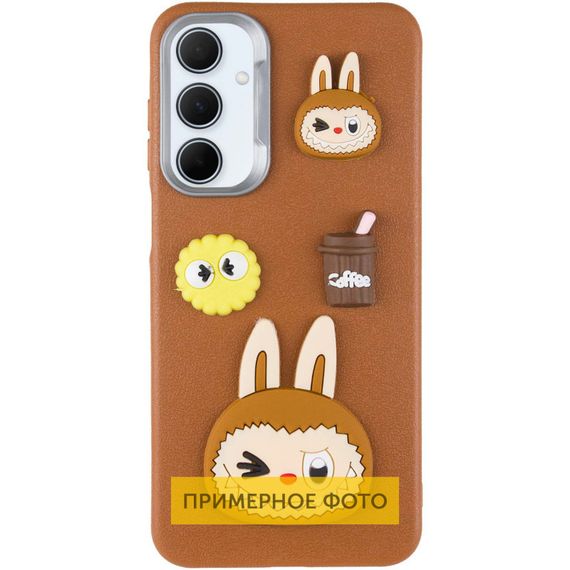 Чохол TPU Leather Toys для Xiaomi Poco X6 / Note 13 Pro 5G Labubu / Brown | Зображення 1