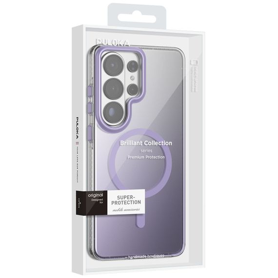 Чохол TPU+PC Puloka Resplendent with Magnetic Fit для Samsung Galaxy S25 Ultra Purple | Зображення 1