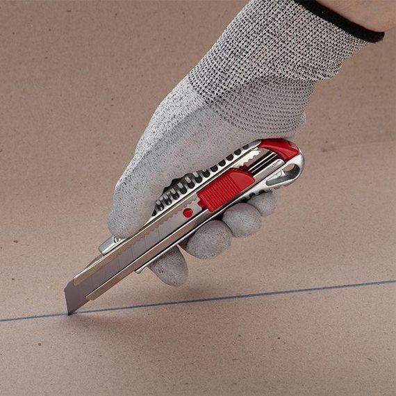 Ніж з відламним лезом 18 мм, протиковзкий корпус INTERTOOL HT-0504 | Зображення 7