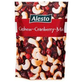 Микс орехов кешью с клюквой Alesto Cashew-Cranberry-Mix, 200г, Германия, смесь орехов и сухофруктов,сушеный