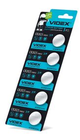 Батарейка літієва Videx CR2025 BLISTER CARD