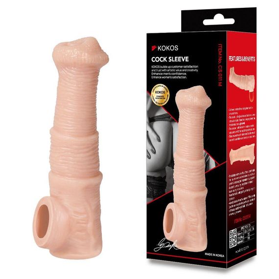 Насадка на член Kokos Cock Sleeve CS 011 M Sex Aura | Зображення 4