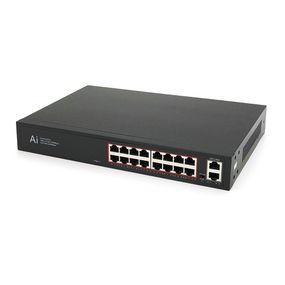 Коммутатор Merlion MG1018 18 портов Ethernet 10/100/1000 Мбит/с. металл AC220V