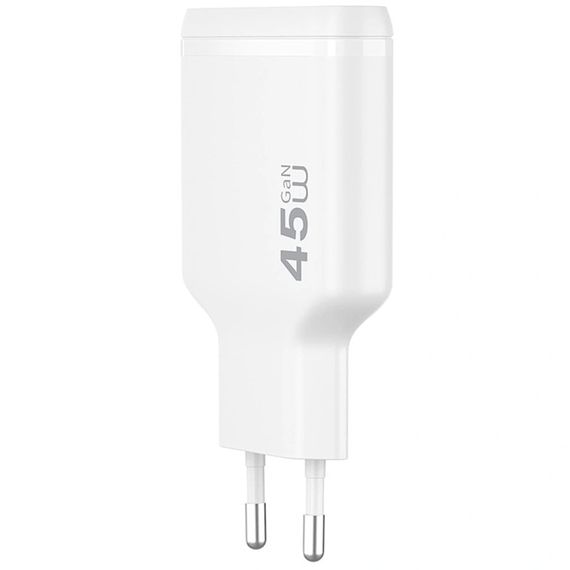 СЗУ WIWU G034 Essen PD45W GaN (2USB-C) White