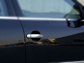 Накладки на ручки (4 шт, нерж) Carmos - Турецька сталь для Skoda Superb 2001-2009 рр