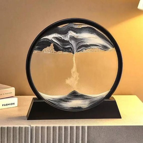 Лампа настільна Mobile Sand Painting Чорний пісок