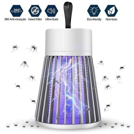 Лампа проти комарів 5W Mosquito killing Lamp YG-002 лампа фурмінатор — світильник проти комах USB сіра | Зображення 1