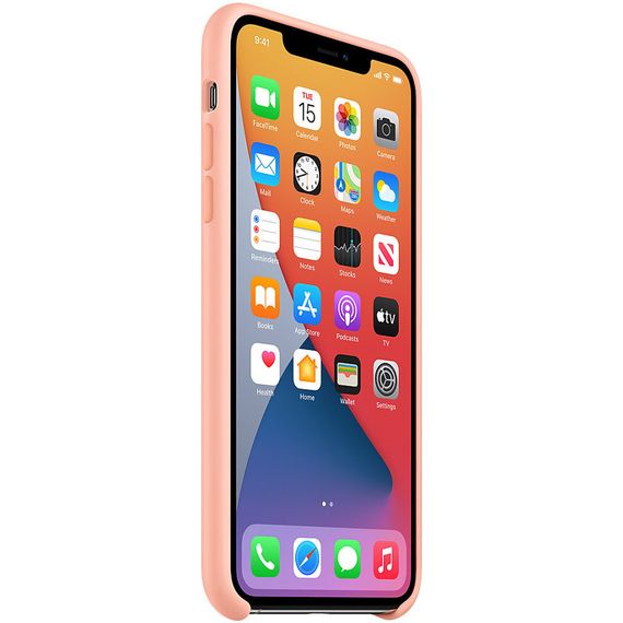 Чохол Silicone Case (AA) для Apple iPhone 11 Pro Max (6.5") Жовтогарячий/ Grapefruit | Зображення 2