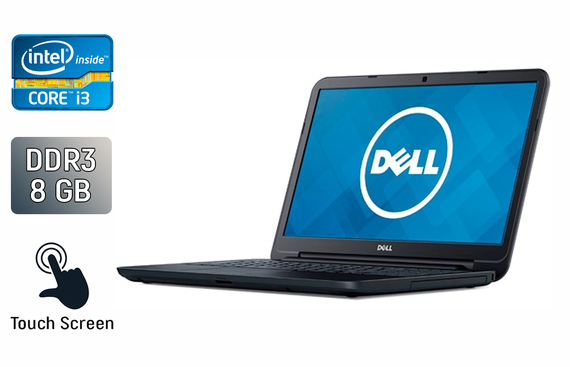 Ноутбук Dell Inspiron 15-3543 / 15.6" (1366x768) TN Touch / Intel Core i3-5005U (2 (4) ядра по 2.0 GHz) / 8 GB DDR3 / 240 GB SSD / Intel HD Graphics 5500 / WebCam / HDMI / Windows 10 б/у