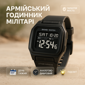 Годинник армійський для ЗСУ SKMEI, Годинник туристичний для виживання Армійський топ OX-22