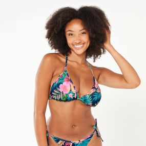 Верх купальника жіночий Mae з трикутними чашками синій з принтом - EU44 UA50