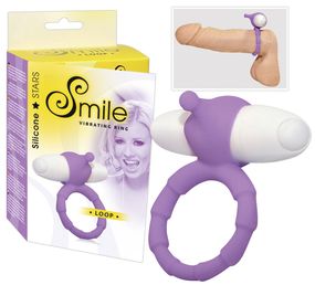 Ерекційне кільце - Smile Loop Vibr. Ring Purple Sex Aura