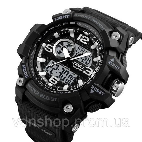 Армійські наручні годинники з таймером SKMEI 1283BK, Смарт-годинники для військових операцій QW-55 | Зображення 1