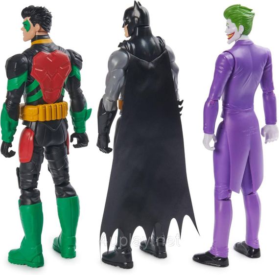DC Comics Batman Team Up 3-Pack, The Joker, Robin Оригінал Подарунковий набір 30см фігур Бетмен, Джокер, Робін | Зображення 5