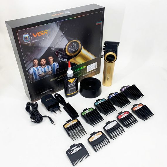Професійна акумуляторна машинка Акумулятор VGR V-001, Бездротова машинка для стрижки волосся ZY-93 | Зображення 9