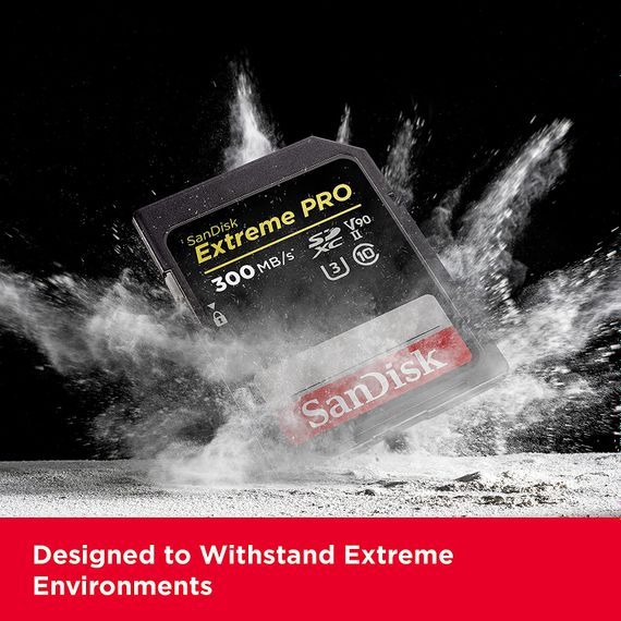 Карта пам'яті SanDisk 64GB SDXC C10 UHS-II U3 V90 R300/W260MB/s Extreme Pro (SDSDXDK-064G-GN4IN) | Зображення 5